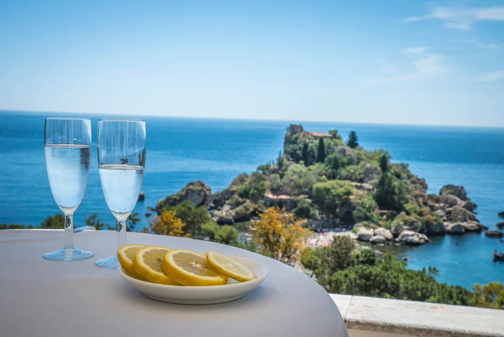 Terrace, Hotel Isola Bella, Taormina
