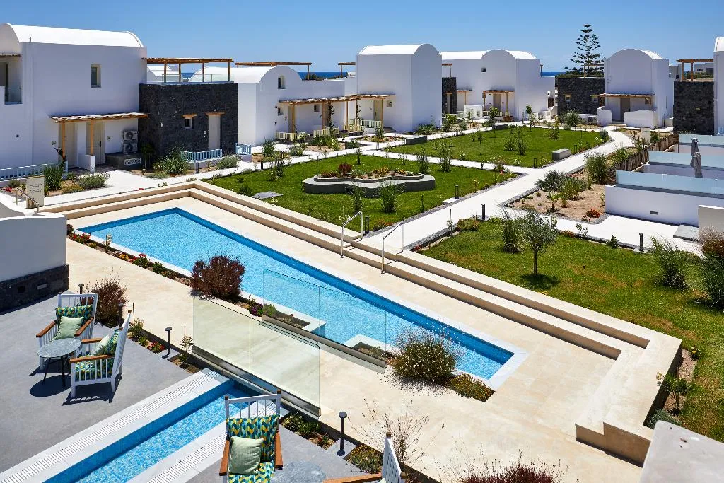 General view, Sea Breeze Santorini Beach Resort, Curio Collectio, Santorini