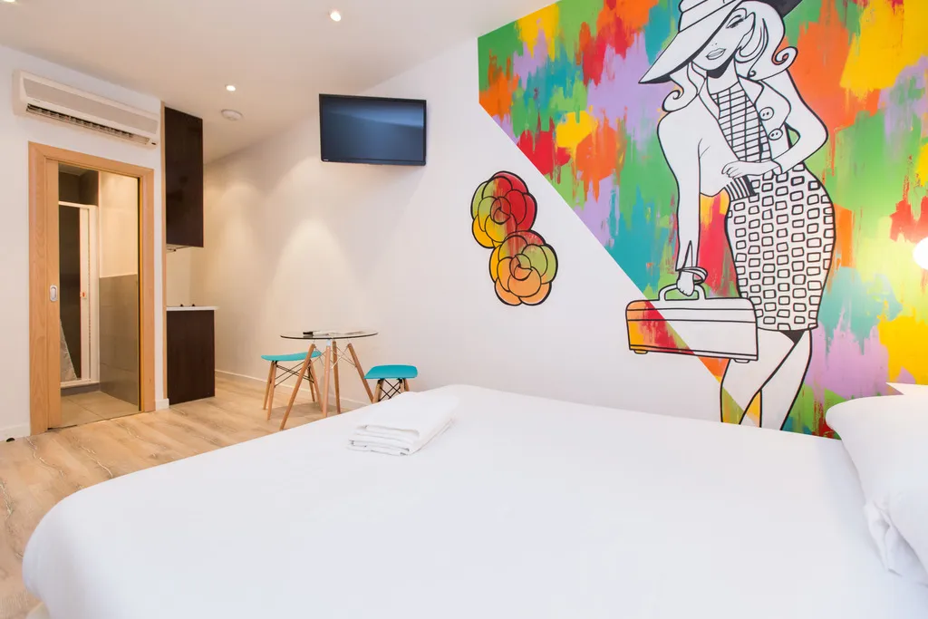 STUDIO CAPACITY 2 Room, AinB Las Ramblas-Colón Apartments, Barcelona