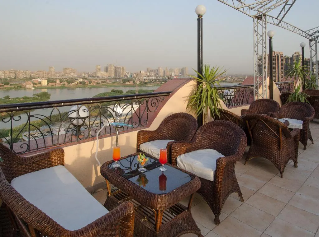 Terrace, Swiss Inn Nile, Cairo