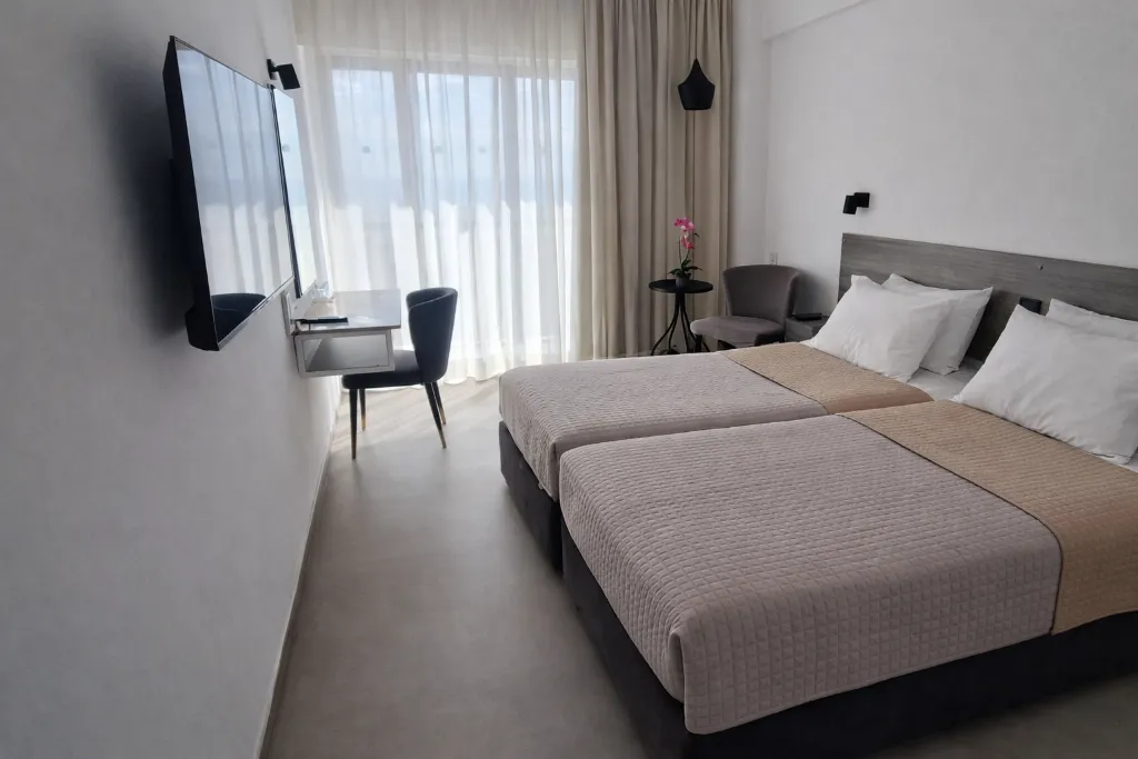 Double or Twin SEA VIEW Room, Navarria Hotel, Cyprus