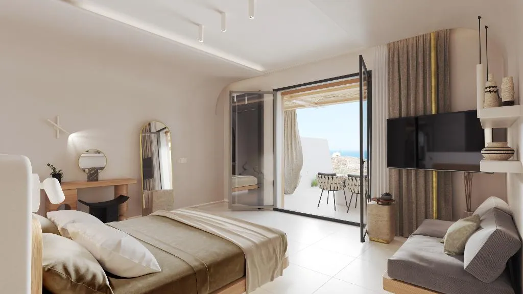 JUNIOR SUITE WITH JACUZZI Room, Santo Mine Oia Suites, Santorini