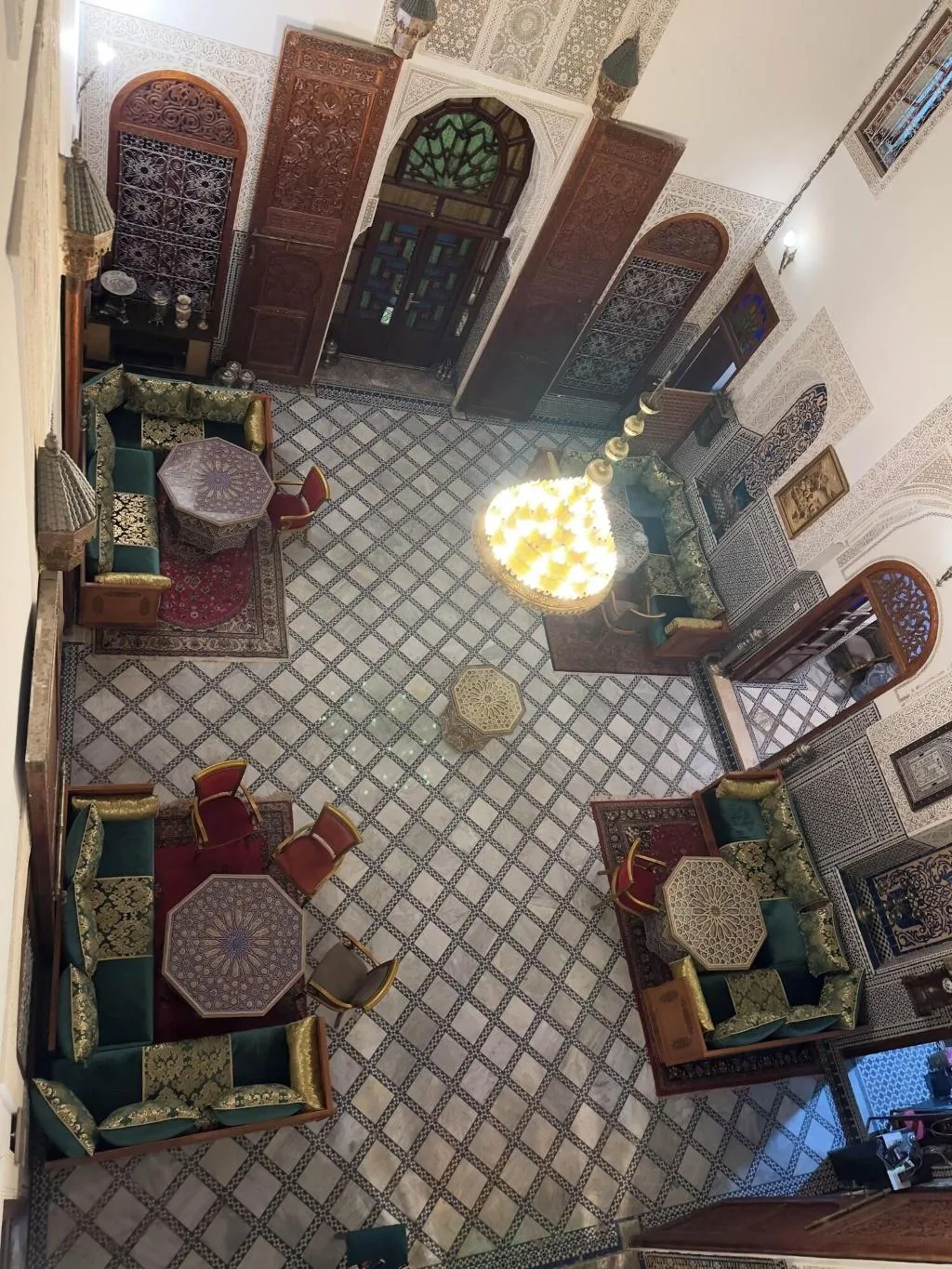 General view, Riad Damia, Fez