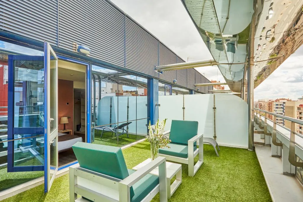 DOUBLE SINGLE USE WITH TERRACE Room, Silken Puerta Valencia, Valencia