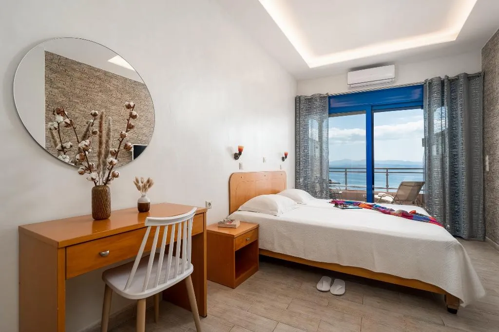 Double or Twin SUPERIOR SEA VIEW Room, Minos Boutique Hotel Agia Galini, Crete
