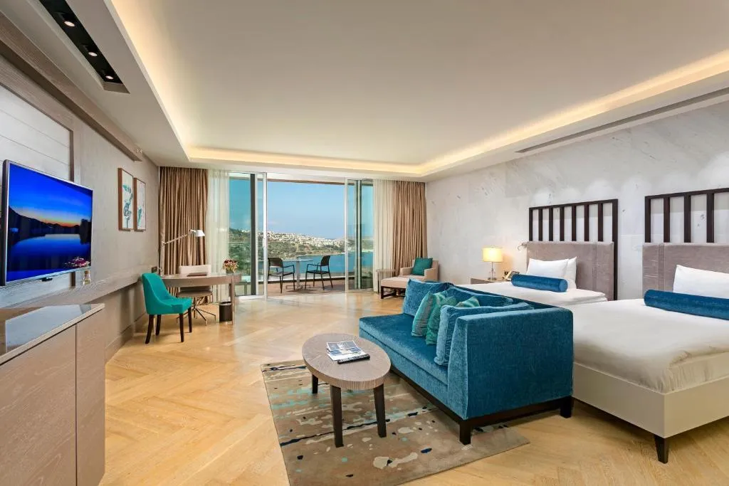 DOUBLE DELUXE SEA VIEW Room, Sirene Luxury Hotel Bodrum, Bodrum