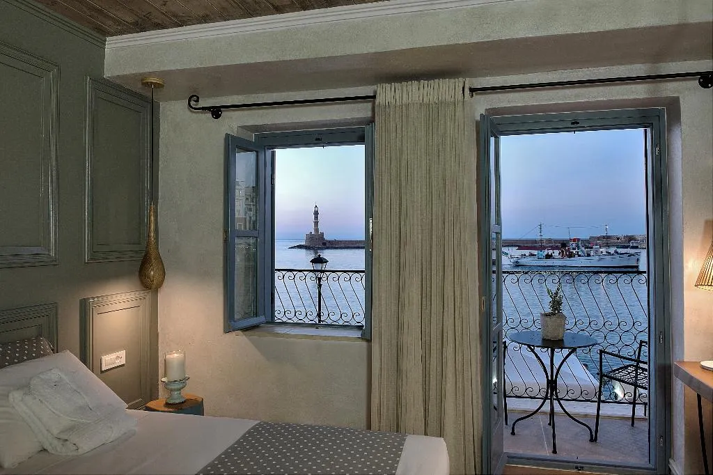 DOUBLE DELUXE SEA VIEW Room, Elia Zampeliou Boutique Hotel, Crete