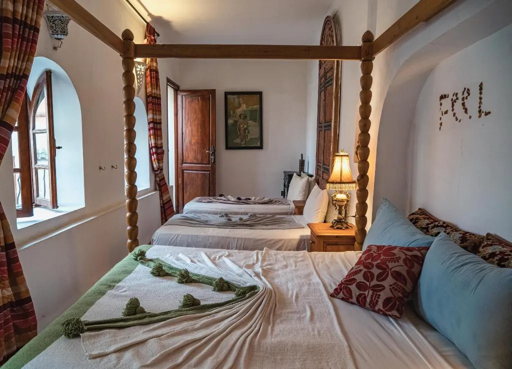 FAMILY ROOM TWO DOUBLE BEDS Room, Riad Dar El Bacha, Marrakech