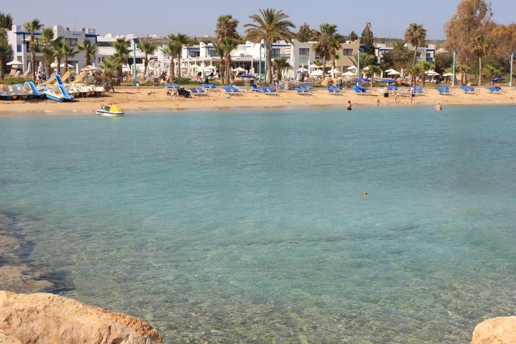 Beach, Marismare Apartments, Cyprus