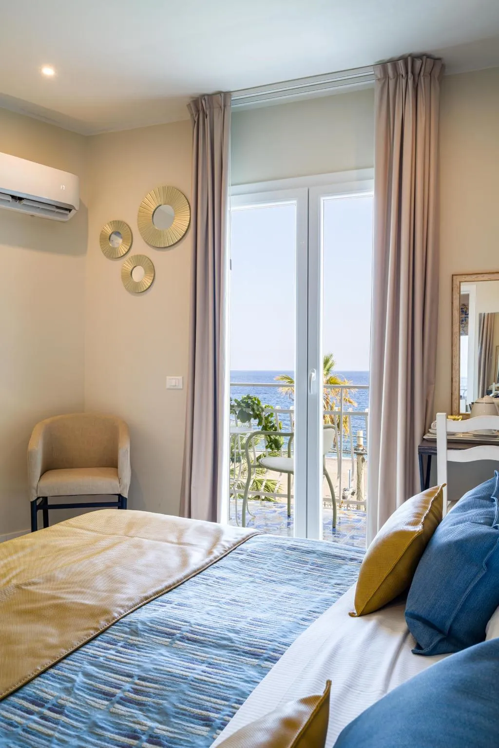 TRIPLE SEA VIEW WITH TERRACE Room, Hotel Rivage Taormina, Taormina