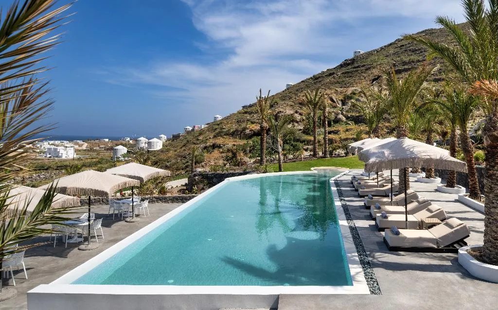 Pool, Palm Island Suites, Santorini