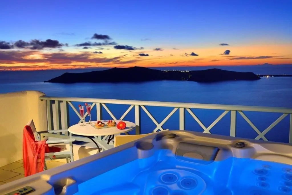 DOUBLE QUEEN SIZE BED Room, Absolute Bliss Imerovigli Suites, Santorini