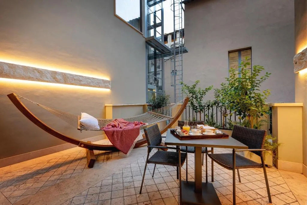 Terrace, Singer Palace Hotel, Rome