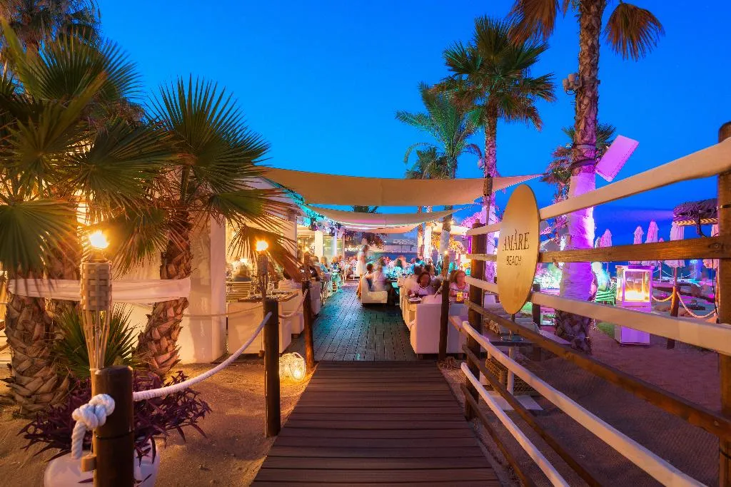 Terrace, Amàre Beach Hotel Marbella, Costa Del Sol