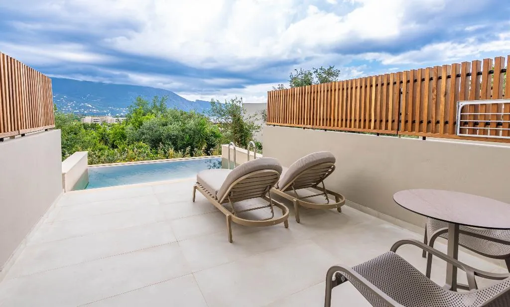 JUNIOR SUITE WITH PRIVATE POOL Room, Iolida Corfu Resort & Spa, Corfu