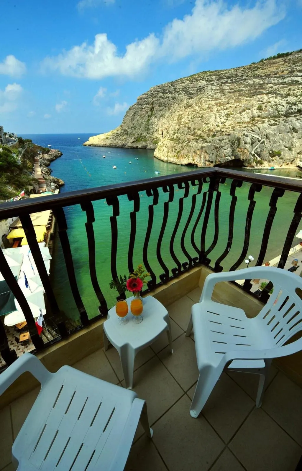 Terrace, San Andrea Hotel, Gozo