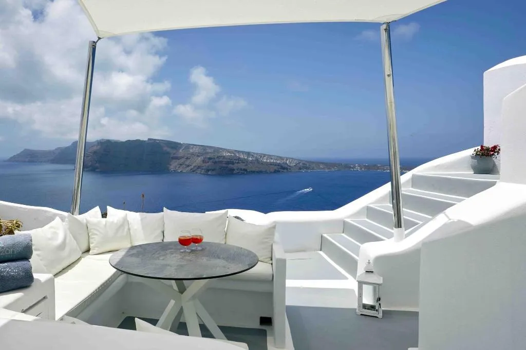 Terrace, Marizan Caves & Villas, Santorini, Santorini
