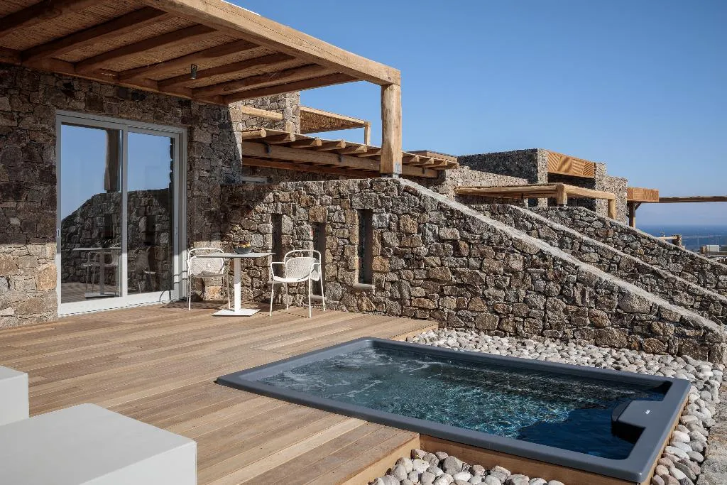 SUITE KING BED WITH JACUZZI Room, Alissachni Mykonos, Mykonos