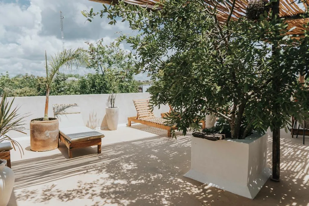 Terrace, Hotel Koos Tulum, Cancun Area