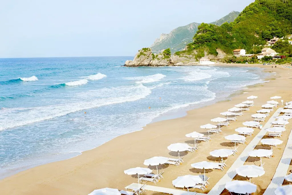 Beach, Pelekas Monastery, Corfu