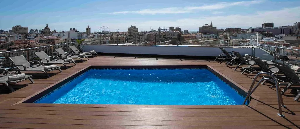 Pool, Salles Hotel Malaga Centro, Costa Del Sol