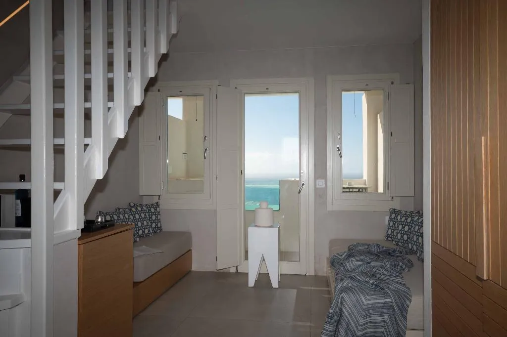 TRIPLE DELUXE SEA VIEW WITH BALCONY Room, Apeiron Blue Santorini - Apeiron Hotels, Santorini