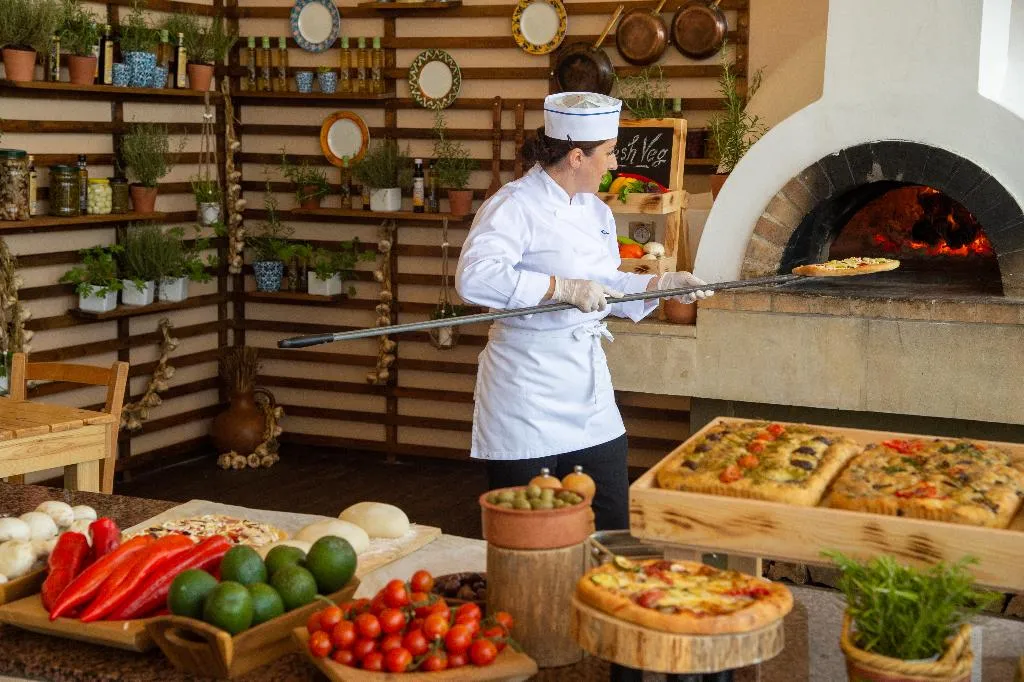Restaurant, Constantinou Bros Athena Beach Hotel, Cyprus