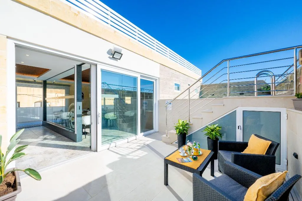 Terrace, C4 Retreats Gozo, Gozo