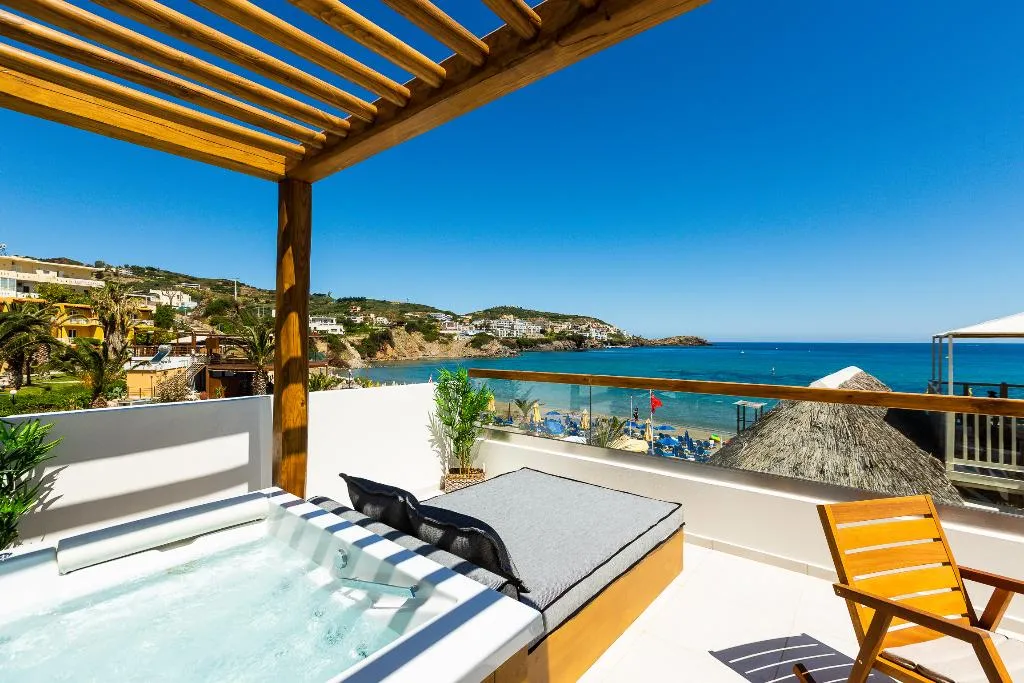 JUNIOR SUITE SEA VIEW Room, Nostos Beach Boutique Hotel, Crete