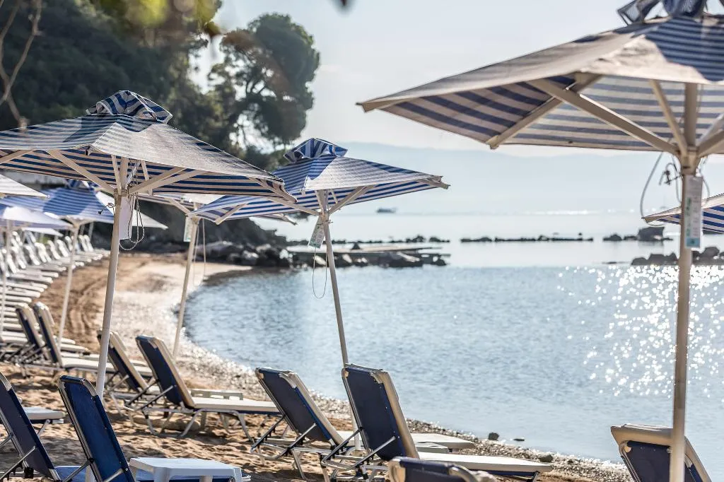 Beach, The Royal Grand Hotel, Corfu