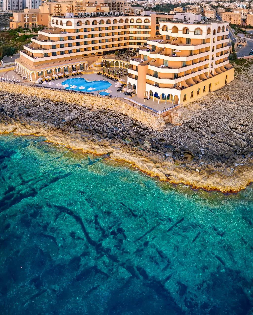 Beach, Radisson Blu Resort, Malta St. Julians, Malta