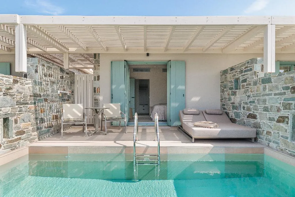 Room SEA VIEW WITH PRIVATE POOL Room, Minnŏ Boutique Hotel & Spa, Skiathos