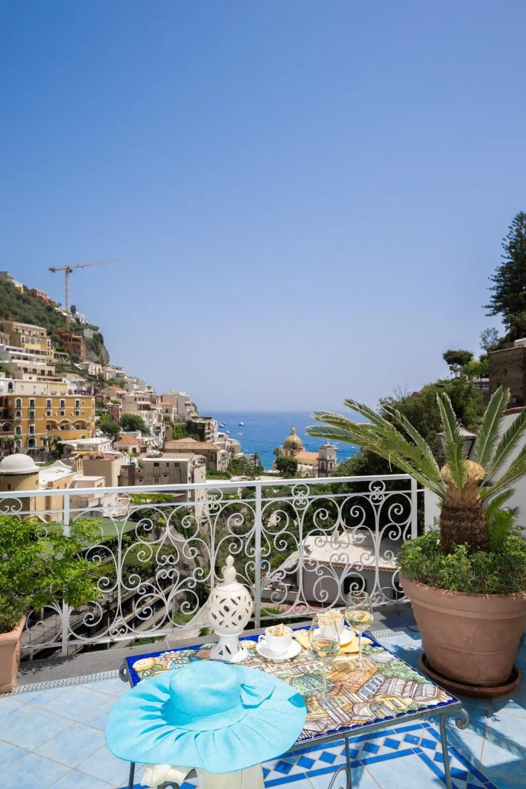 Terrace, Hotel Royal Prisco, Naples