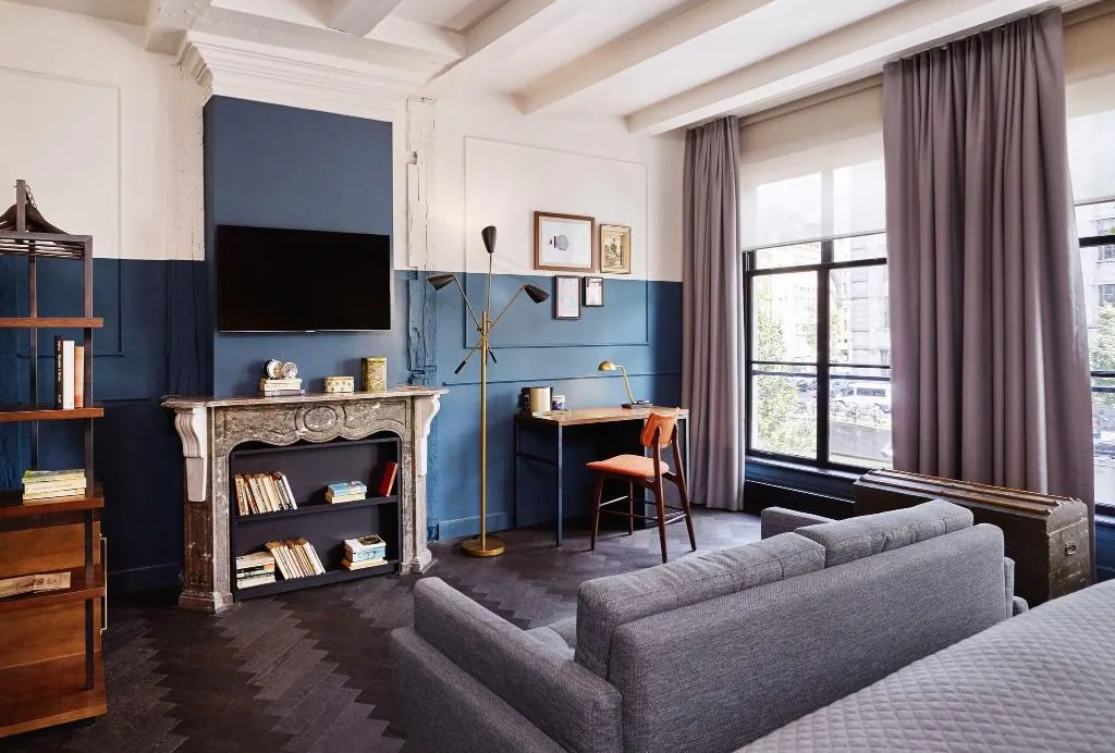 DOUBLE KING SIZE BED Room, The Hoxton Amsterdam, Amsterdam