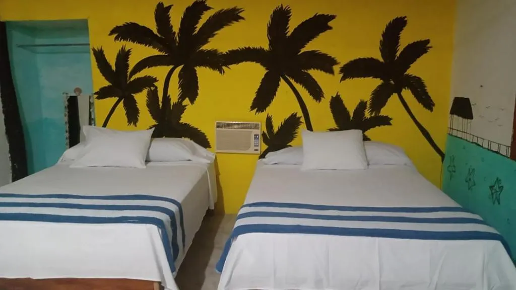 DOUBLE TWO BEDS Room, Cabañas El Cuyo, Cancun Area