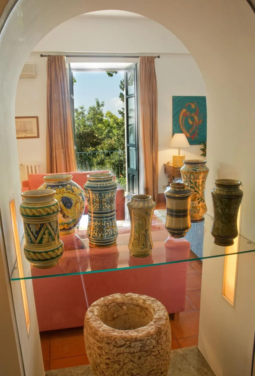 Lobby, Villa Belvedere, Taormina