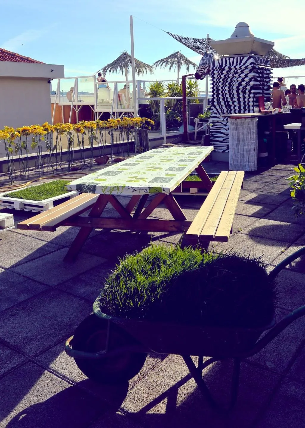 Terrace, Sunset Destination Hostel, Lisbon