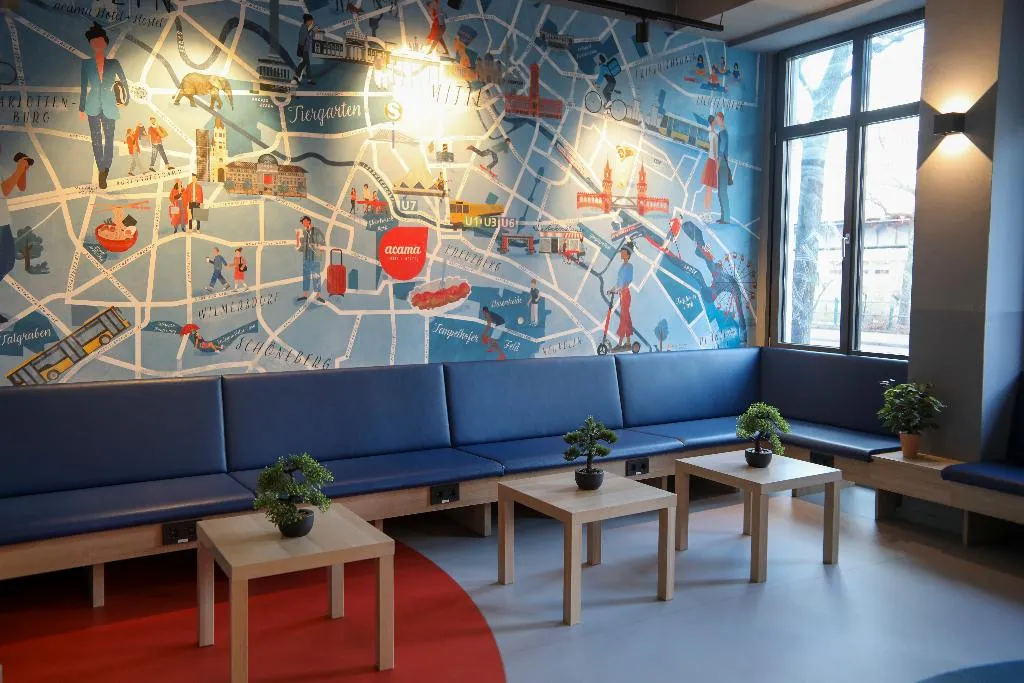 Lobby, Acama Kreuzberg Hotel+Hostel, Berlin