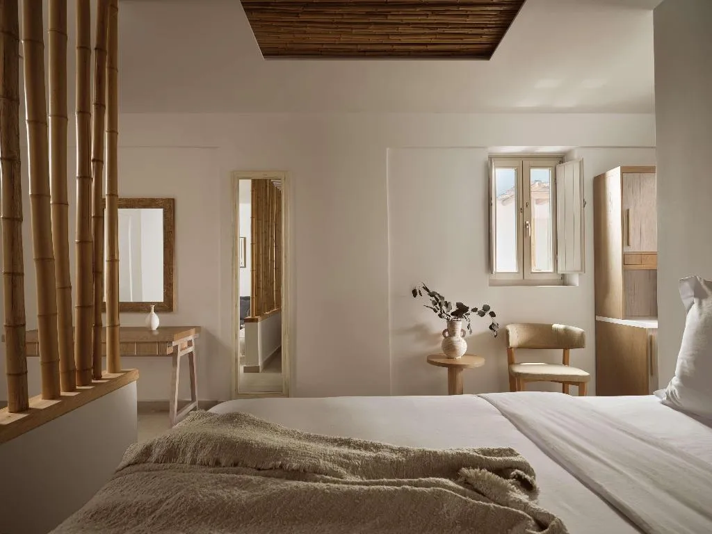 JUNIOR SUITE KING SIZE BED Room, Sea Breeze Santorini Beach Resort, Curio Collectio, Santorini