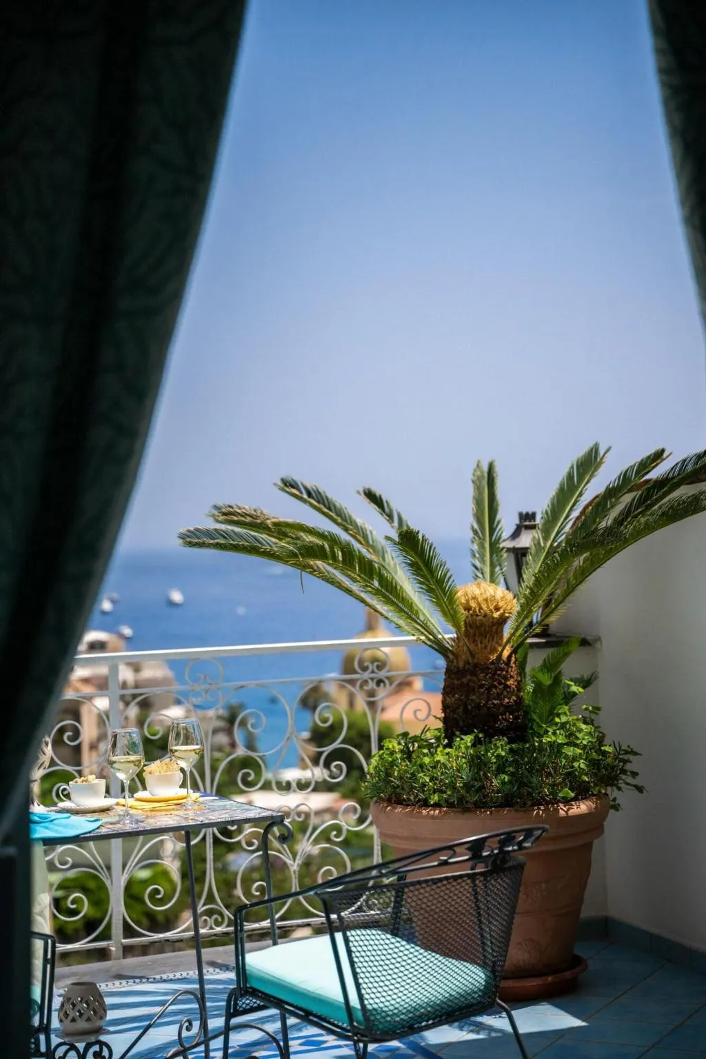 Terrace, Hotel Royal Prisco, Naples