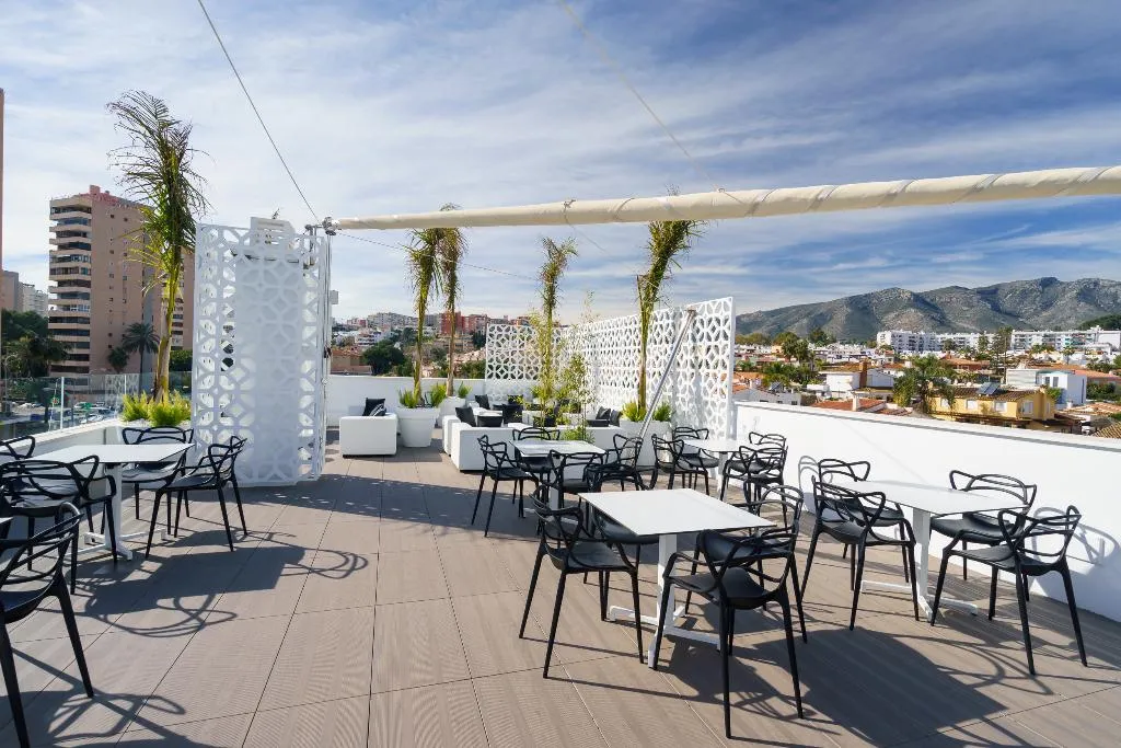 Terrace, Costa Del Sol Torremolinos Hotel, Costa Del Sol