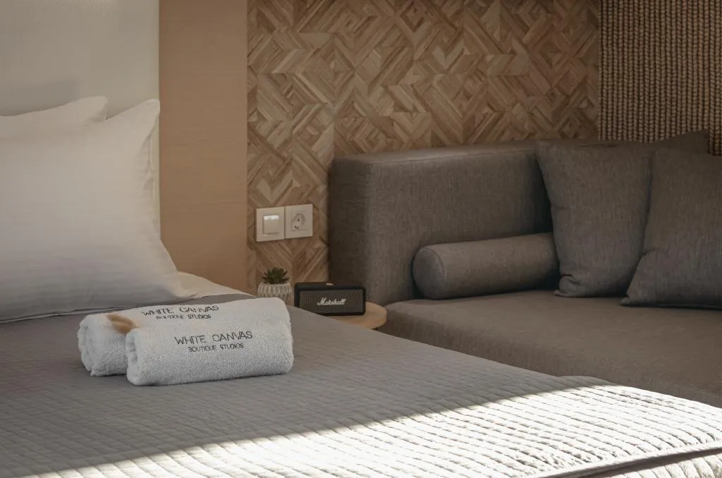 TRIPLE WITH BALCONY Room, White Canvas Boutique Studios, Zante