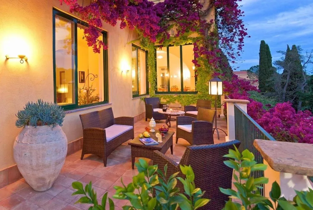 Terrace, Villa Belvedere, Taormina