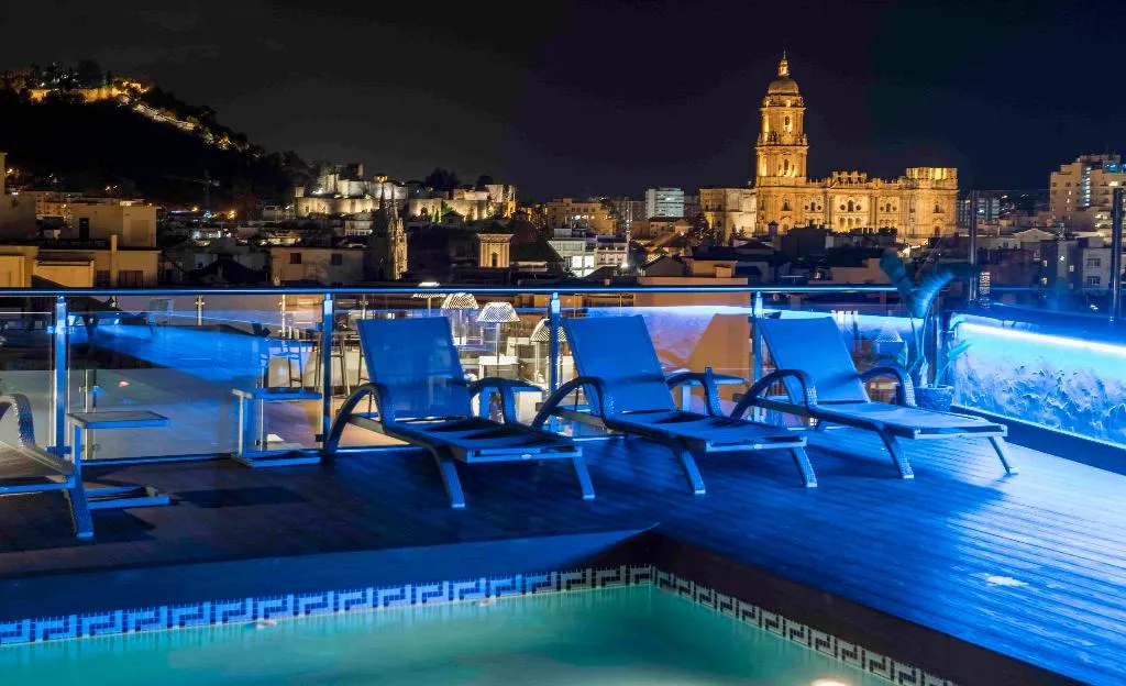 Pool, Salles Hotel Malaga Centro, Costa Del Sol
