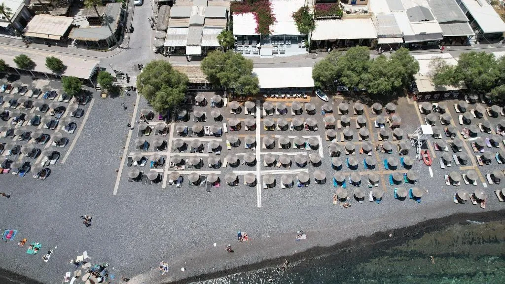 General view, Nostos Beach, Santorini