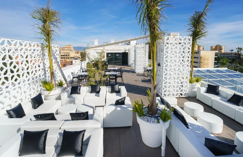 Terrace, Costa Del Sol Torremolinos Hotel, Costa Del Sol