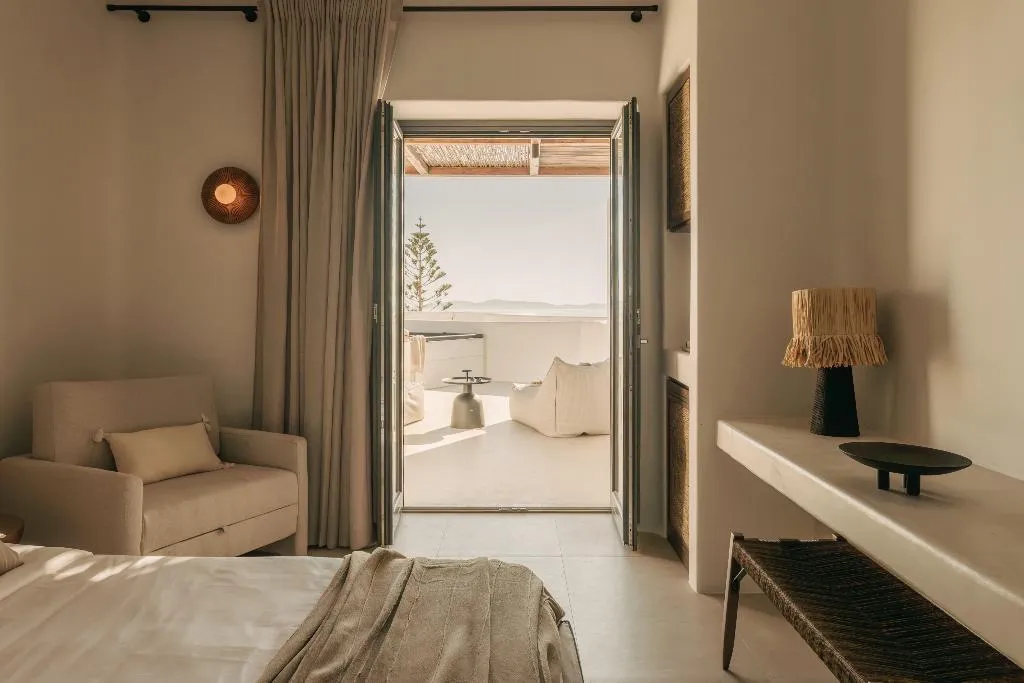 JUNIOR SUITE SEA VIEW Room, Bard De Sol, Mykonos