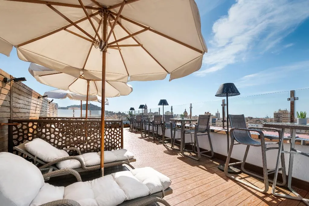 Terrace, Salles Hotel Malaga Centro, Costa Del Sol