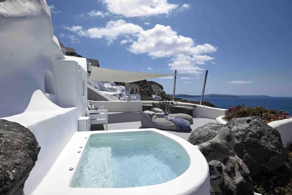 Terrace, Marizan Caves & Villas, Santorini, Santorini