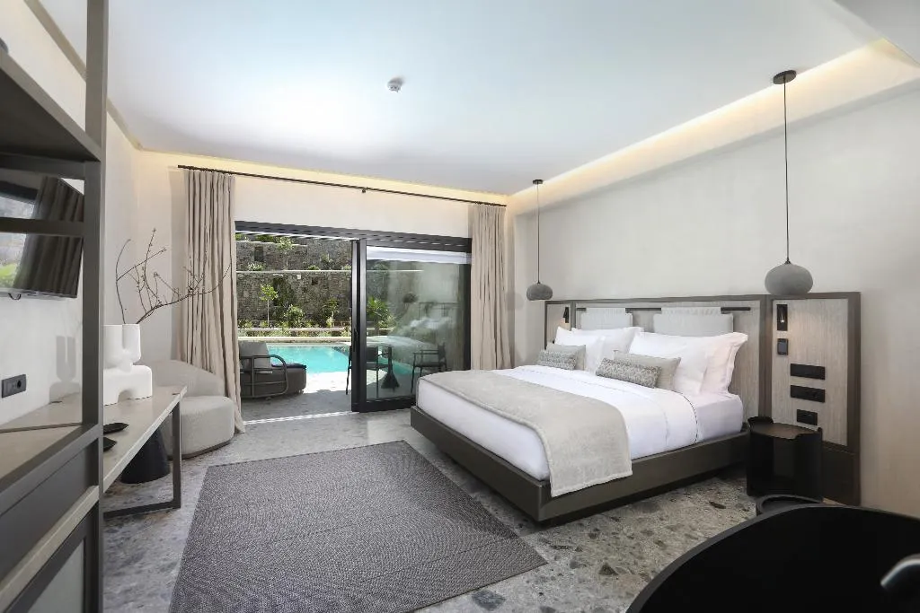 JUNIOR SUITE WITH PRIVATE POOL Room, Aeonic Suites & Spa, Mykonos